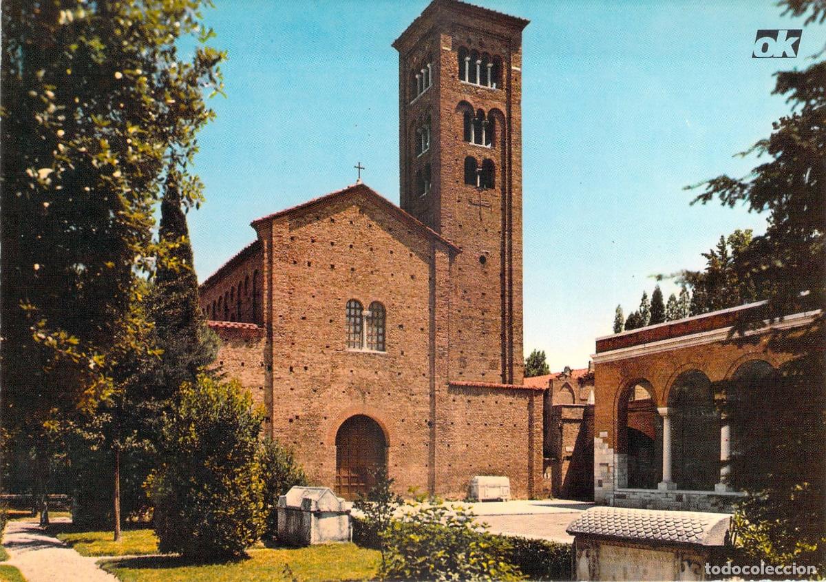 Cartoline: Postal Ravenna Italia, Bas&iacute;lica y Campanario de San Francisco