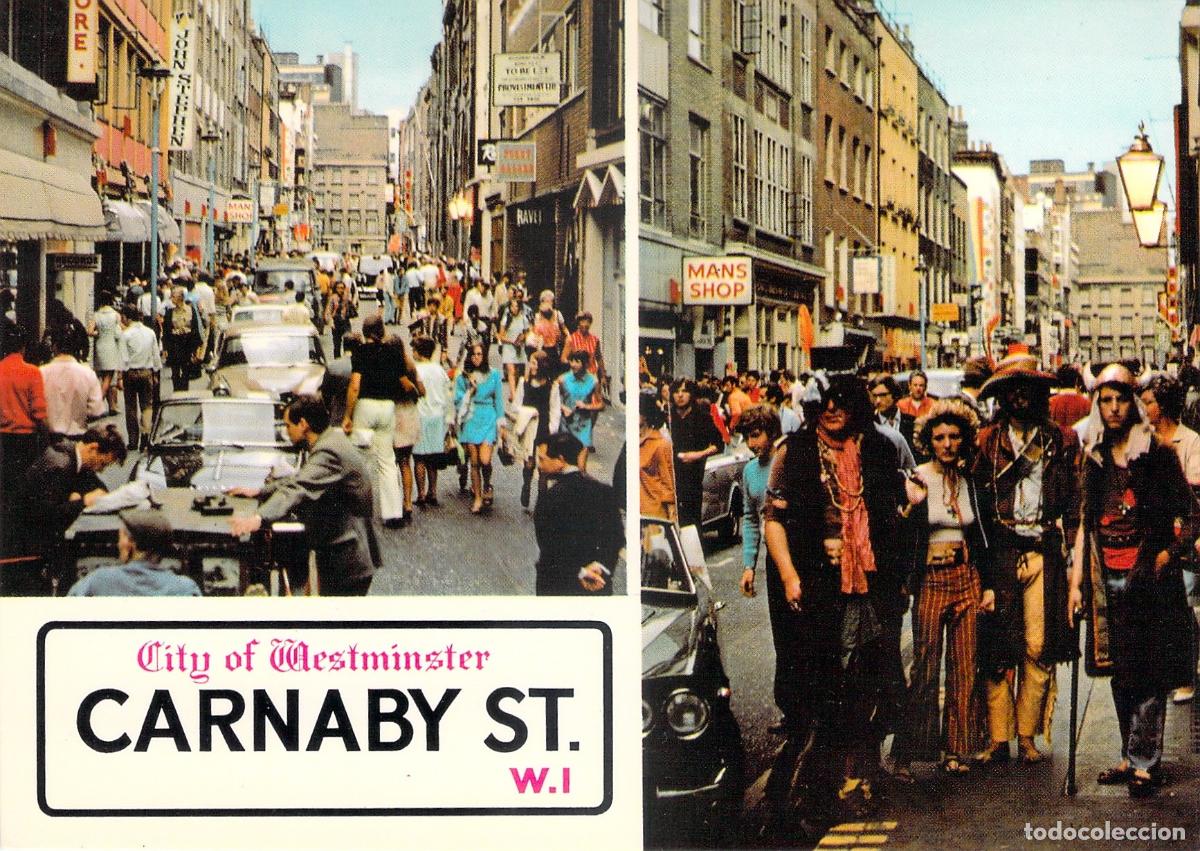 Postales: Postal Carnaby Street Londres 1970s Moda Juvenil Escena Callejera