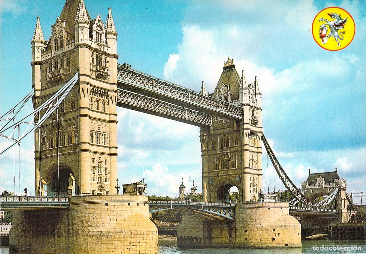 Postais: Postal Puente de la Torre Londres, Famoso Monumento Hist&oacute;rico Brit&aacute;nico