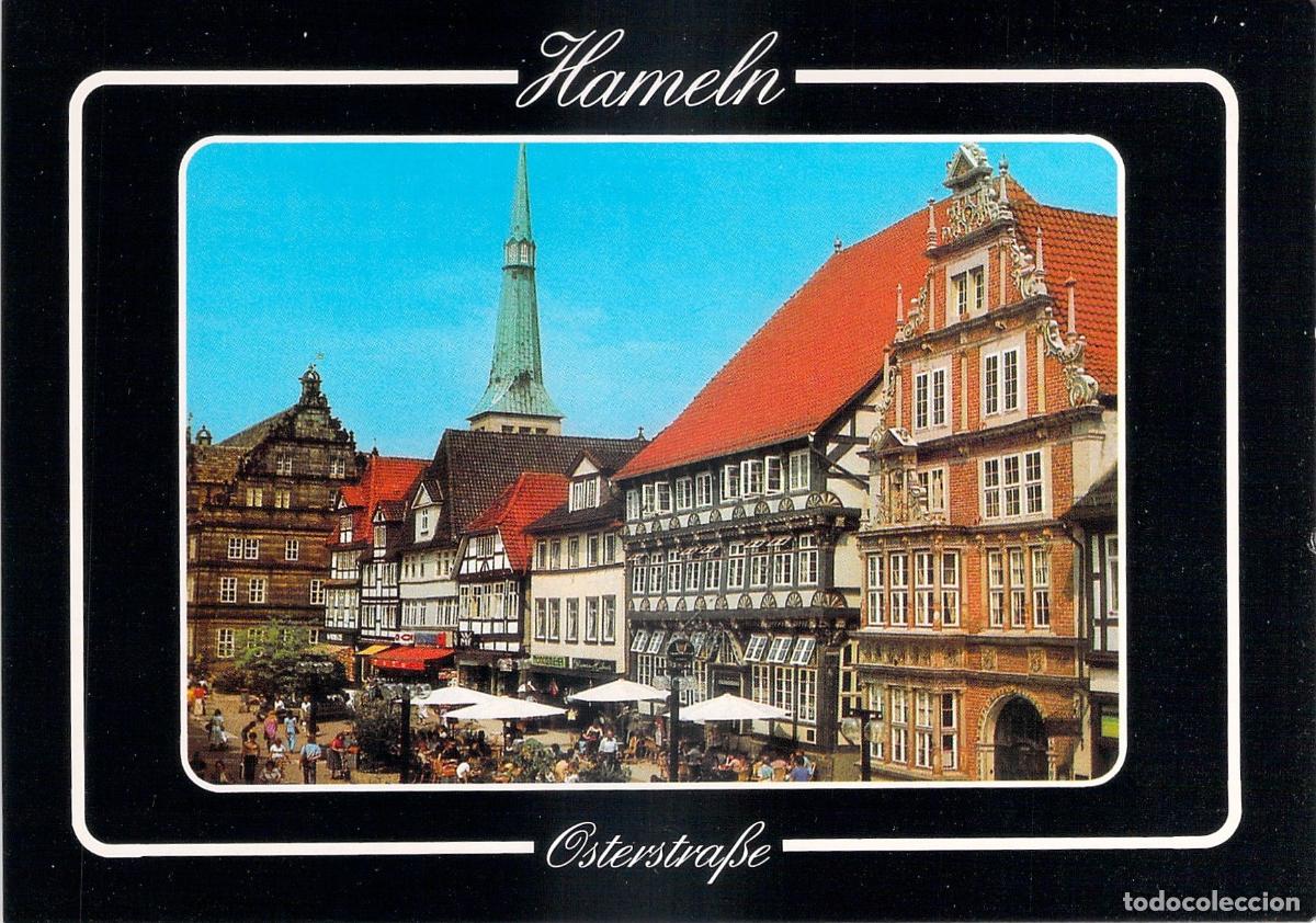 Postales: Postal Hameln Alemania - Vista de Osterstra&szlig;e, Arquitectura Hist&oacute;rica
