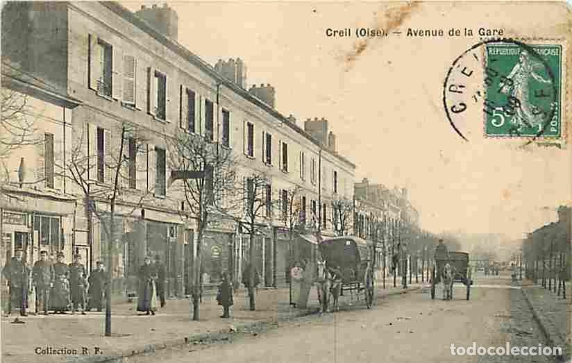 Postales: France - 60 - Creil - Avenue de la Gare - Anim&eacute;e - CPA - Voir Scans Recto-Verso