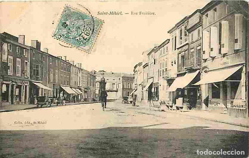 Postales: France - 55 - Saint Mihiel - Rue Fruiti&egrave;re - Anim&eacute;e - Coin sup&eacute;rieur gauche pli&eacute; - CPA - Voir Scans
