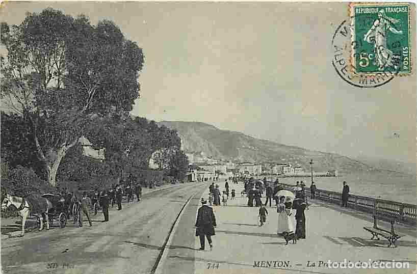 Postcards: France - 06 - Menton - La Promenade du Midi - Anim&eacute;e - CPA - Voir Scans Recto-Verso