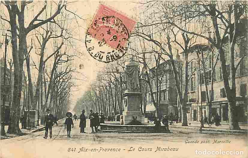 Postales: France - 13 - Aix en Provence - Le Cours Mirabeau - Anim&eacute;e - CPA - Voir Scans Recto-Verso