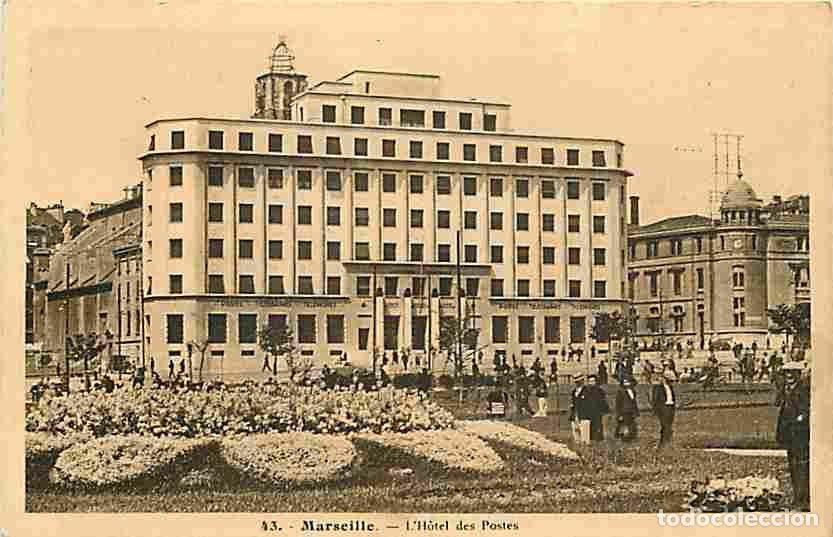 Postkarten: France - 13 - Marseille - L'Hotel des Postes - Anim&eacute;e - CPA - Voir Scans Recto-Verso