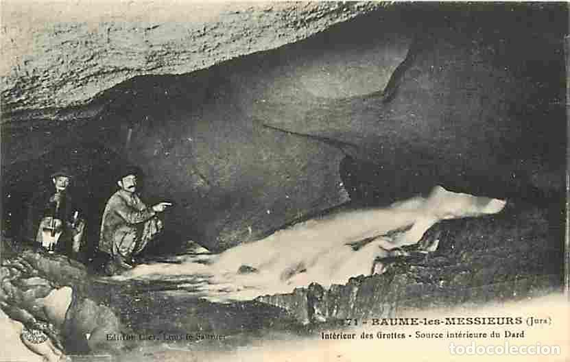 Postales: France - 39 - Baume les Messieurs - Int&eacute;rieur des Grottes - Source int&eacute;rieure du Dard - Anim&eacute;e - CPA
