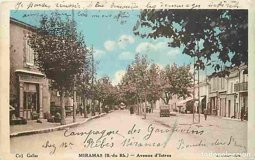 Postkarten: France - 13 - Miramas - Avenue d'Istres - Anim&eacute;e - Automobiles - CPA - Voir Scans Recto-Verso