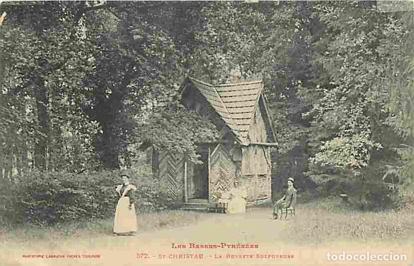 Postkarten: France - 64 - St Christau - La Buvette sulfureuse - Anim&eacute;e - CPA - Voir Scans Recto-Verso