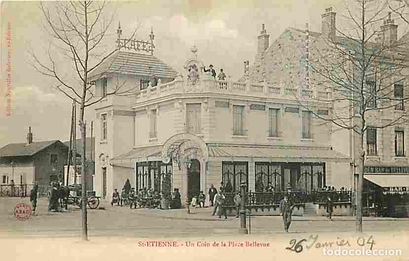 Postais: France - 42 - St Etienne - Un coin de la Place Bellevue - Anim&eacute;e - CPA - Voir Scans Recto-Verso