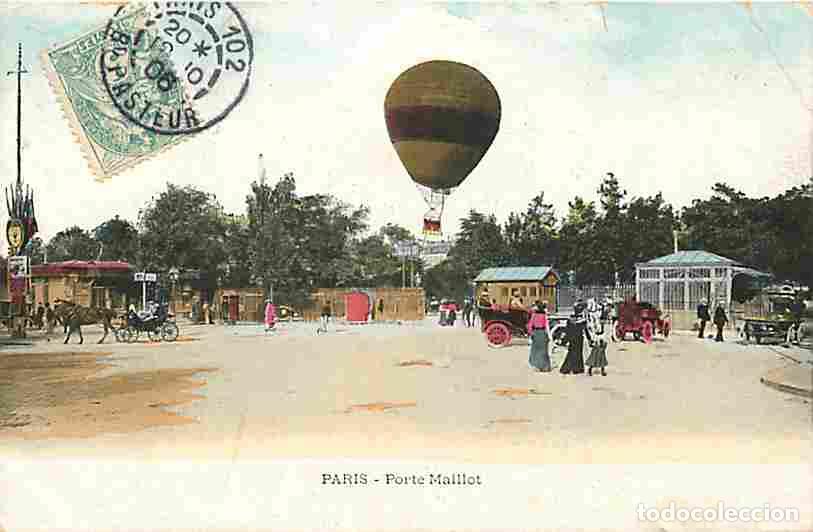 Postais: France - 75 - Paris - Porte Maillot - Anim&eacute;e - Ballon - Automobiles - CPA - Voir Scans Recto-Verso