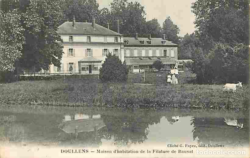 Postkarten: France - 80 - Doullens - Maison d'habitation de la Filature de Rouval - Anim&eacute;e - Ch&egrave;vre - CPA - Voir