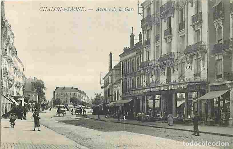 Cartes Postales: France - 71 - Chalon sur Saone - Avenue de la Gare - Anim&eacute;e - CPA - Voir Scans Recto-Verso