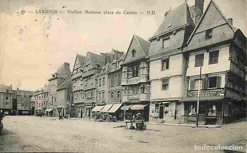 Postales: France - 22 - Lannion - Vieilles Maisons Place du Centre - Anim&eacute;e - CPA - Voir Scans Recto-Verso