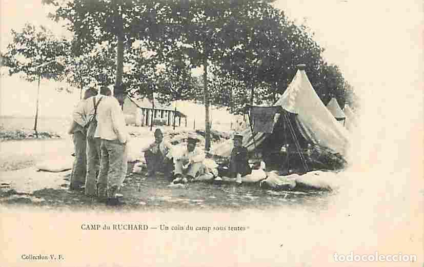 Postkarten: France - 37 - Camp de Ruchard - Un coin du Camp sous tentes - Anim&eacute;e - Militaria - CPA - Voir Scans