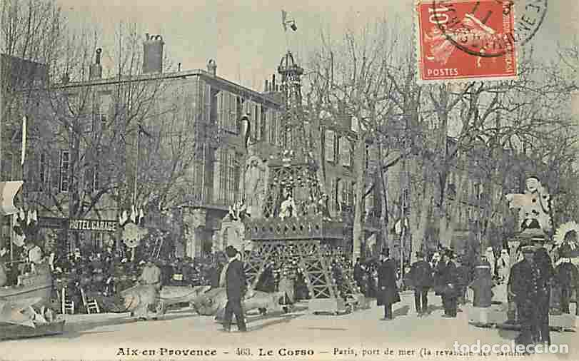 Cartes Postales: France - 13 - Aix en Provence - Le Corso - Paris Port de Mer - La revanche des Sardines - Anim&eacute;e - C
