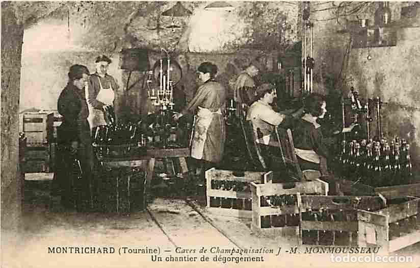 Postais: France - 41 - Montrichard - Caves de Champagnisation J M Monmousseau - Un Chantier de d&eacute;gorgement -