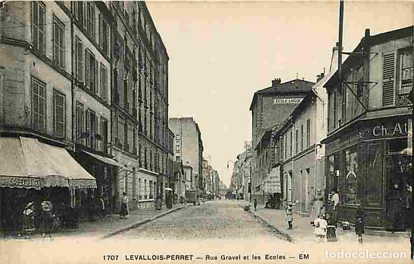 Postales: France - 92 - Levallois Perret - Rue Gravel et les Ecoles - Anim&eacute;e - CPA - Voir Scans Recto-Verso