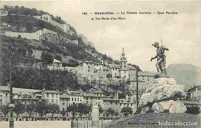 Postales: France - 38 - Grenoble - La Vedette Gauloise - Quai Perri&egrave;re et Ste Marie d'en Haut - CPA - Voir Sca
