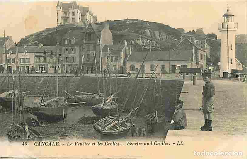 Postais: France - 35 - Cancale - La Fenetre et les Crolles - Anim&eacute;e - Enfants - Bateaux - CPA - Voir Scans Re