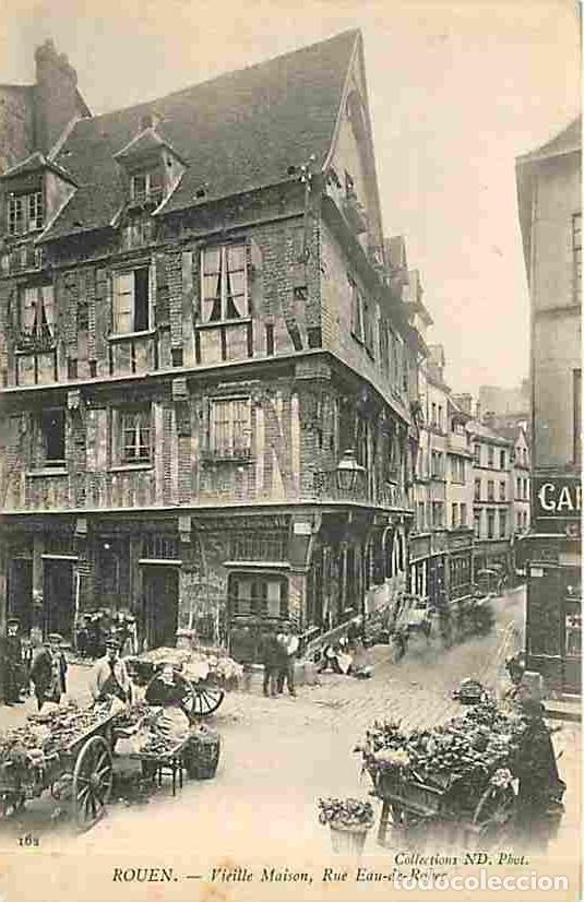 Postcards: France - 76 - Rouen - Vieille Maison - Rue Eau de Robec - Anim&eacute;e - Marchands - CPA - Voir Scans Rect