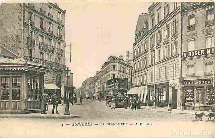 Postcards: France - 92 - Asni&egrave;res - La Grande Rue - Anim&eacute;e - CPA - Voir Scans Recto-Verso