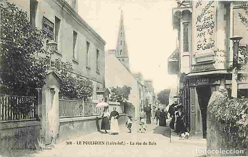 Postcards: France - 44 - Le Pouliguen - La Rue du Bois - Anim&eacute;e - CPA - Voir Scans Recto-Verso