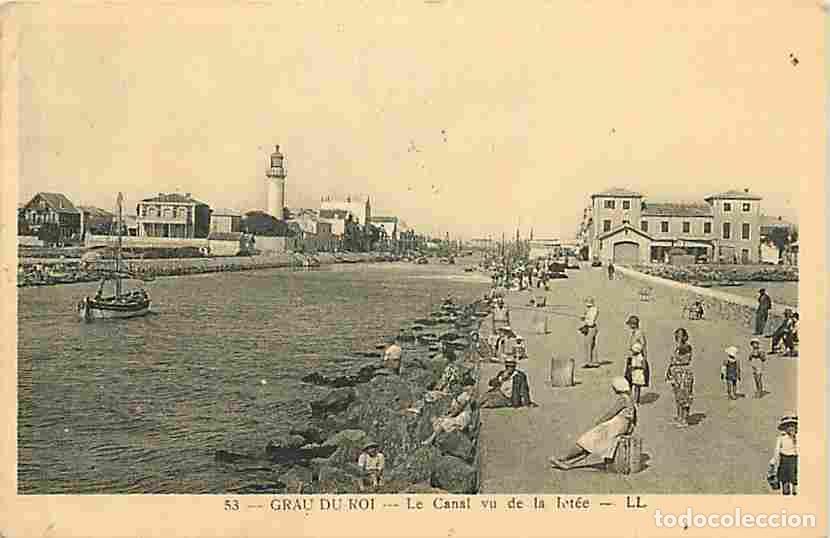 Postcards: France - 30 - Grau du Roi - Le Canal vu de la Jet&eacute;e - Anim&eacute;e - CPA - Voir Scans Recto-Verso