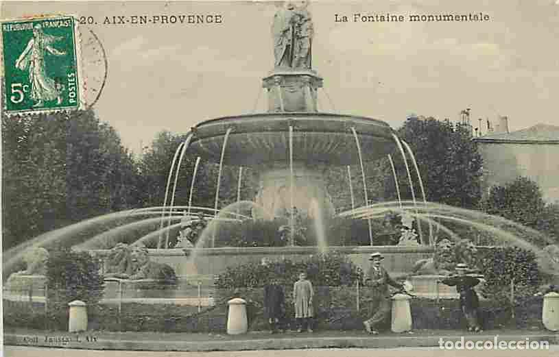 Postkarten: France - 13 - Aix en Provence - La Fontaine Monumentale - Anim&eacute;e - CPA - Voir Scans Recto-Verso
