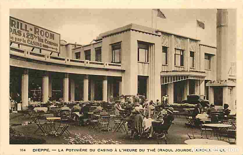 Postkarten: France - 76 - Dieppe - La Potini&egrave;re du Casino &agrave; l'heure du Th&eacute; - Anim&eacute;e - CPA - Voir Scans Recto-Ver