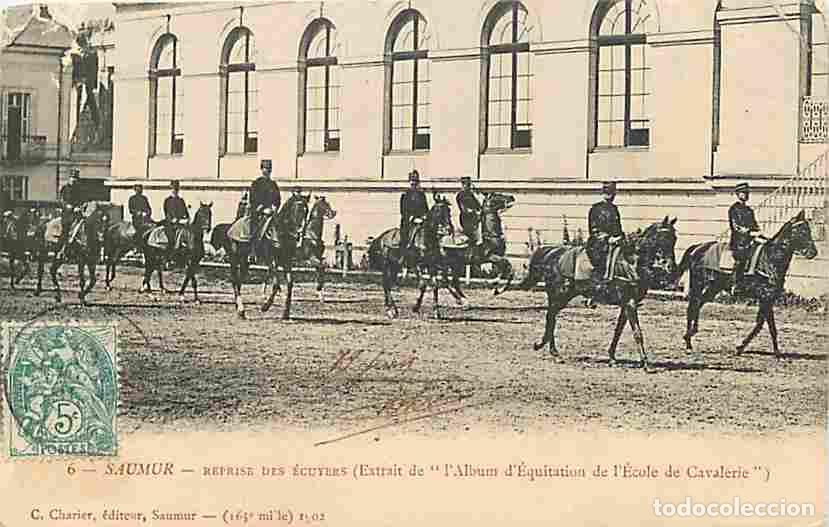 Postkarten: France - 49 - Saumur - Reprise des Ecuyers - Anim&eacute;e - Chevaux - Militaria - CPA - Voir Scans Recto-V