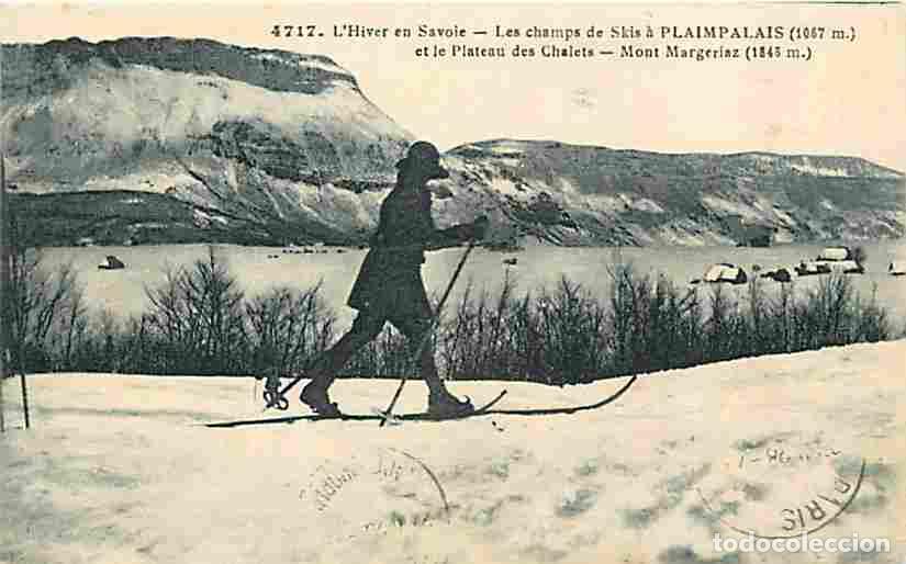Cartoline: France - 73 - Savoie - Les champs de Skis &agrave; Plaimpalais et le Plateau des Chalets - Mont Margeriaz -