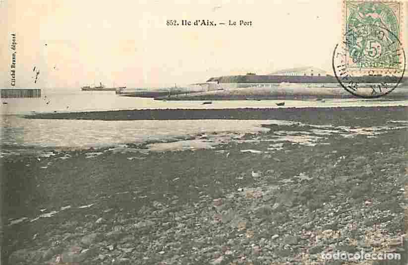 Postkarten: France - 17 - Ile d'Aix - Le Port - Oblit&eacute;ration ronde de 1906 - CPA - Voir Scans Recto-Verso