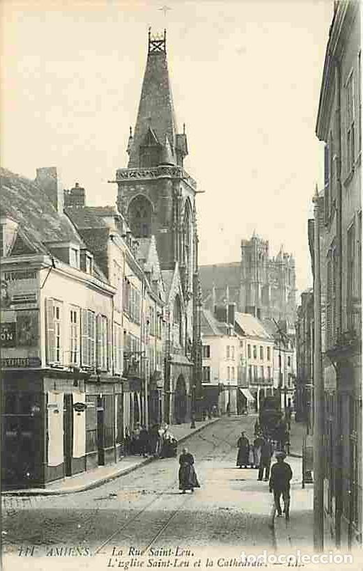 Postkarten: France - 80 - Amiens - La Rue Saint Leu - Anim&eacute;e - CPA - Voir Scans Recto-Verso