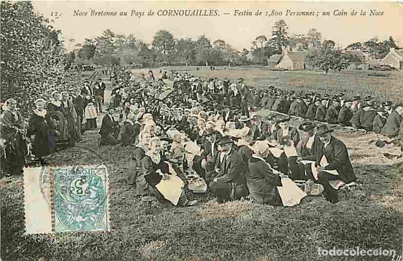 Postkarten: France - 29 - Finist&egrave;re - Noce Bretonne au Pays de Cornouailles - Festin de 1800 Personnes - Un coin