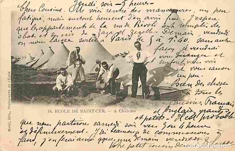 Postales: France - 78 - Saint Cyr - Ecole de Saint Cyr - A Chalons - Anim&eacute;e - CPA - Voir Scans Recto-Verso