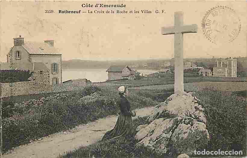 Cartoline: France - 35 - Rotheneuf - La Croix de la Roche et les Villas - Anim&eacute;e - CPA - Voir Scans Recto-Verso