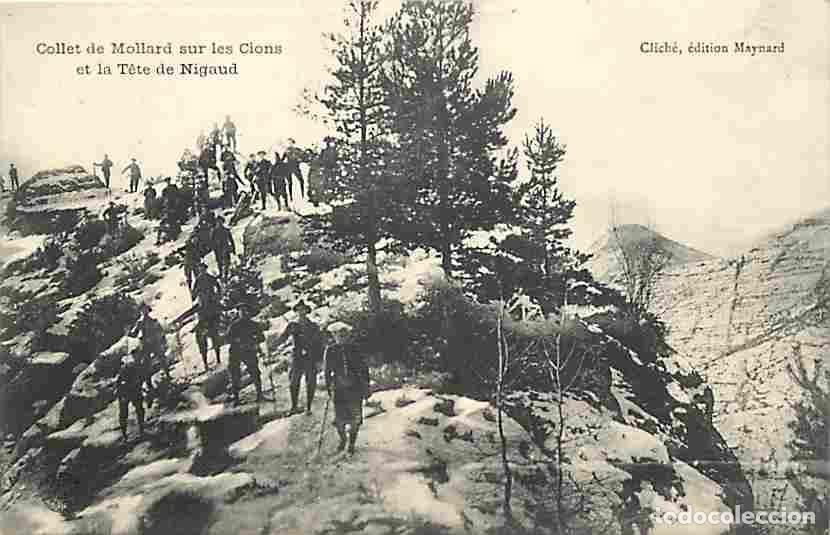 Cartes Postales: France - 38 - Collet de Mollard - Sur les Cions et la Tete de Nigaud - Anim&eacute;e - Militaria - Chasseur