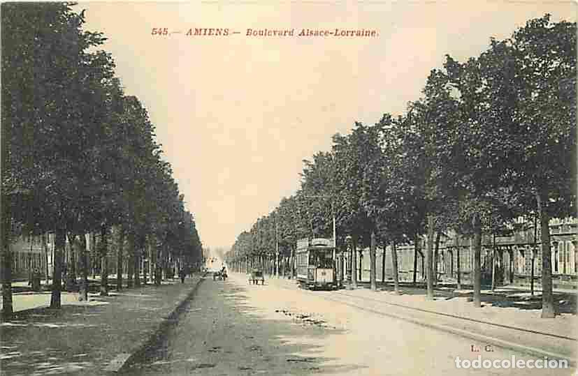 Cartes Postales: France - 80 - Amiens - Boulevard Alsace-Lorraine - Anim&eacute;e - Tramway - CPA - Voir Scans Recto-Verso