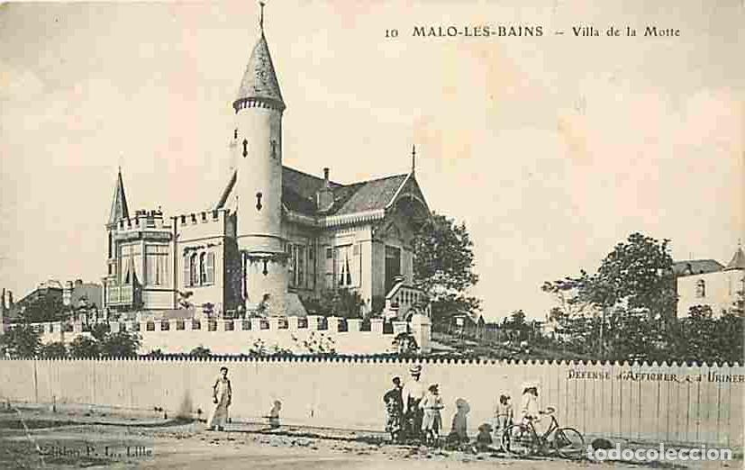 Postales: France - 59 - Malo les Bains - Villa de la Motte - Anim&eacute;e - Correspondance - CPA - Voyag&eacute;e en 1918 -