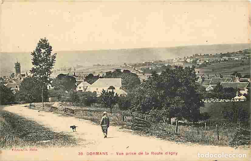 Postkarten: France - 51 - Dormans - Vue prise de la Route d'Igny - Anim&eacute;e - CPA - Voir Scans Recto-Verso