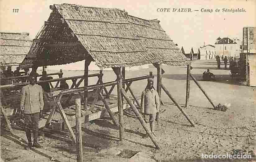 Postkarten: France - 06 - Alpes Maritimes - Cote d'Azur - Camp de S&eacute;n&eacute;galais - Anim&eacute;e - Militaria - Correspondan