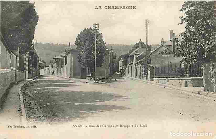 Postkarten: France - 51 - Avize - Rue des Carmes et Rempart du Midi - CPA - Correspondance - Voir Scans Recto-Ve