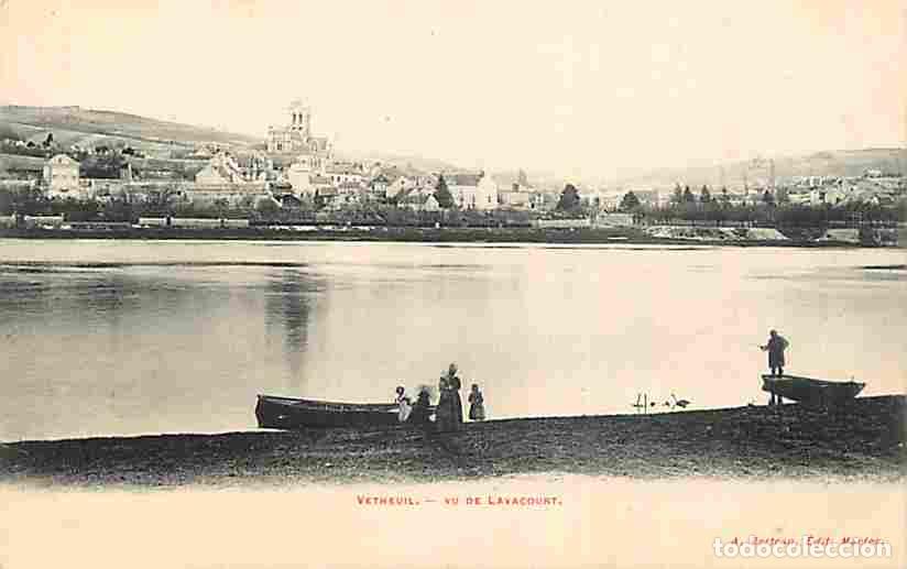 Postkarten: France - 95 - Vetheuil - Vue de Lavacourt - Anim&eacute;e - CPA - Pr&eacute;curseur - Carte Neuve - Voir Scans Rec