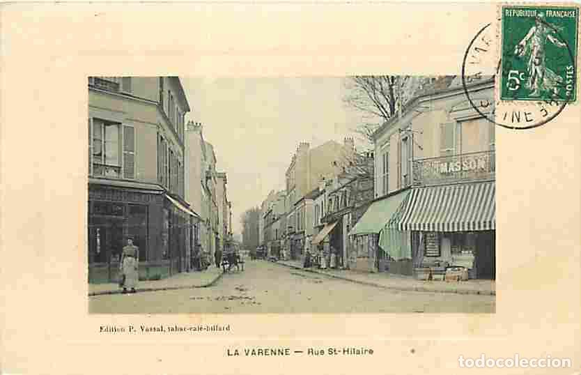 Postkarten: France - 94 - La Varenne St Hilaire - Rue Saint Hilaire - Anim&eacute;e - Coloris&eacute;e - CPA - Voir Scans Rect