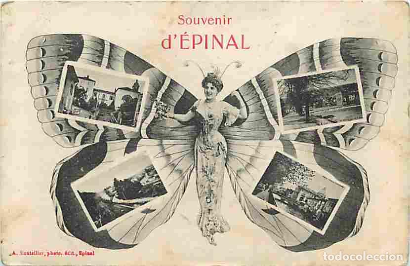 Postkarten: France - 88 - Epinal - Souvenir d'Epinal - Multivues - Papillon - CPA - Voir Scans Recto-Verso