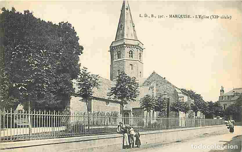 Postkarten: France - 62 - Marquise - L'Eglise - Anim&eacute;e - CPA - Voir Scans Recto-Verso