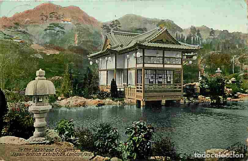 Postales: Royaume Uni - London - In the Japanese Gardens - Japan British Exhibition London 1910 - Coloris&eacute;e -