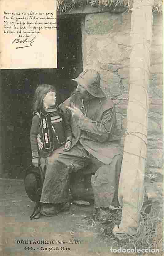 Postales: France - 29 - Finist&egrave;re - Bretagne - Le p'tit Gas - Anim&eacute;e - Enfants - Pecheur - Pr&eacute;curseur - CPA -