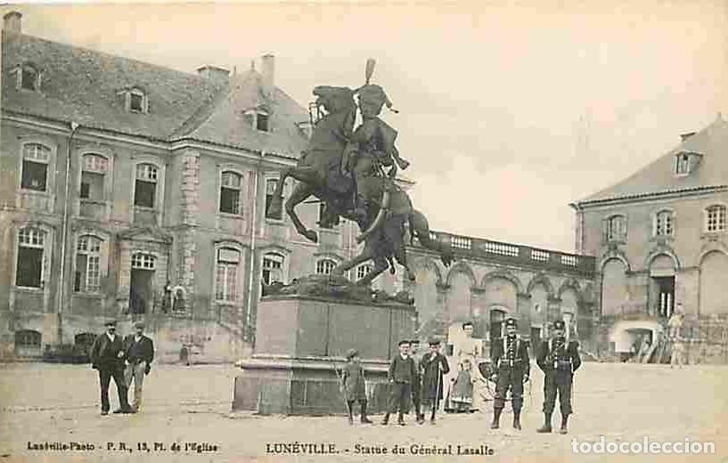 Postales: France - 54 - Lun&eacute;ville - Statue Equestre du G&eacute;n&eacute;ral Lasalle - Anim&eacute;e - CPA - Voyag&eacute;e en 1916 - Voir
