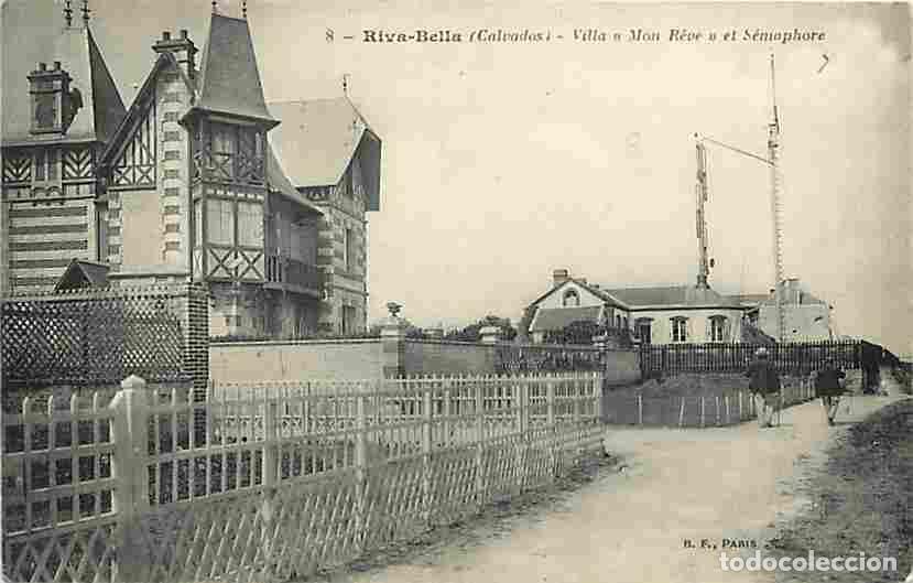 Postales: France - 14 - Riva-Bella - Villa Mon R&ecirc;ve et S&eacute;maphore - Anim&eacute;e - Oblit&eacute;ration ronde de 1912 - CPA -